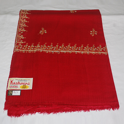 "Ladies Shawl with Embroidery work -1135-code001 - Click here to View more details about this Product
